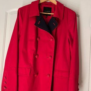 Talbots red cotton Field jacket